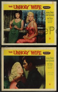 2f1038 UNHOLY WIFE 7 LCs 1957 sexy half-devil half-angel bad girl Diana Dors, Windsor, Franz!