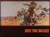 2g0892 BITE THE BULLET teaser 30x40 1975 art of Gene Hackman, Candice Bergen & James Coburn!