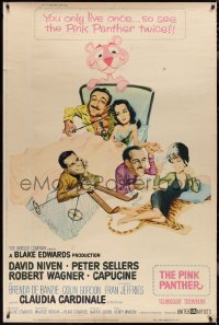 2g0102 PINK PANTHER style Z 40x60 1964 wacky art of Peter Sellers & David Niven by Jack Rickard!