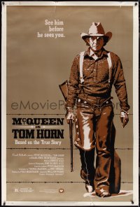 2g0110 TOM HORN 40x60 1980 see cowboy Steve McQueen in the title role before he sees you!