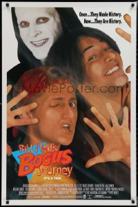 2g1068 BILL & TED'S BOGUS JOURNEY 1sh 1991 Keanu Reeves & Alex Winter, Grim Reaper, they're history!