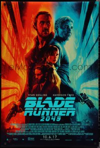 2g1076 BLADE RUNNER 2049 advance DS 1sh 2017 great montage image with Harrison Ford & Ryan Gosling!