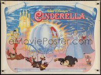 2g0244 CINDERELLA British quad R1980s Walt Disney classic romantic musical fantasy cartoon!