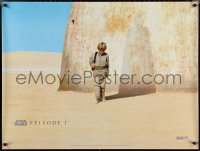 2g0250 PHANTOM MENACE teaser British quad 1999 Star Wars Episode I, Anakin & Vader shadow!