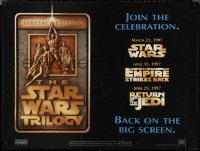 2g0257 STAR WARS TRILOGY DS British quad 1997 George Lucas, Empire Strikes Back, Return of the Jedi!