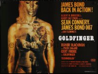 2g0561 GOLDFINGER 27x36 English commercial poster 1997 art of Connery as James Bond + golden girl!