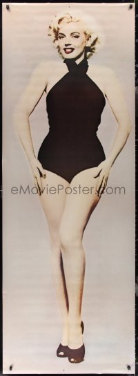 2g0053 MARILYN MONROE 27x75 commercial poster 1983 full-length wearing black bathing suit!