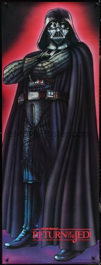 2g0056 RETURN OF THE JEDI 26x70 commercial poster 1983 life-size art of Darth Vader w/arms crossed!