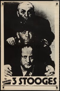 2g0569 THREE STOOGES 24x37 commercial poster 1970s great image of Moe, Larry & Curly!