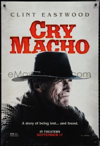 2g1102 CRY MACHO teaser DS 1sh 2021 Clint Eastwood, a story of being lost... and found!