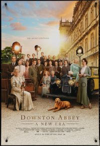 2g1121 DOWNTON ABBEY: A NEW ERA advance DS 1sh 2022 A New Era, great image of Highclere Castle!