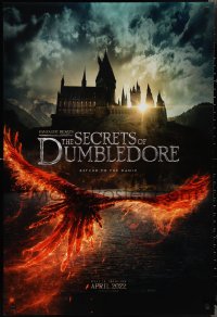 2g1133 FANTASTIC BEASTS: THE SECRETS OF DUMBLEDORE teaser DS 1sh 2022 Jude Law in title role, wild!