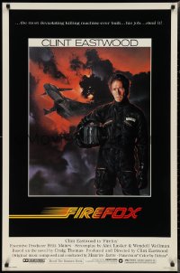 2g1137 FIREFOX 1sh 1982 cool C.D. de Mar art of the flying killing machine & Clint Eastwood!