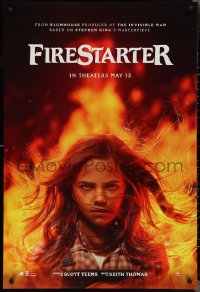 2g1138 FIRESTARTER teaser DS 1sh 2022 Stephen King's masterpiece horror remake, Ryan Kiera Armstrong!