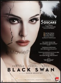 2g0114 BLACK SWAN Oscar nominations style French 1p 2011 ballet, Natalie Portman w/cracked face!