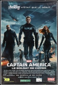 2g0121 CAPTAIN AMERICA: THE WINTER SOLDIER printer's test advance DS French 1p 2014 Chris Evans!