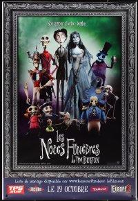 2g0122 CORPSE BRIDE advance DS French 1p 2005 Tim Burton stop-motion animated horror musical, cast!