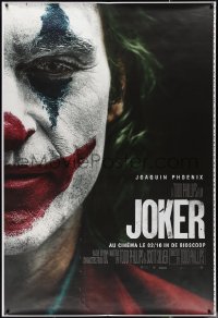 2g0008 JOKER printer's test teaser DS Belgian 2019 close-up image of clown Joaquin Phoenix!
