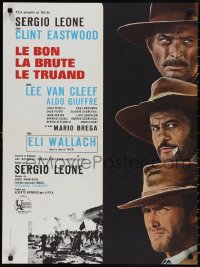 2g0603 GOOD, THE BAD & THE UGLY French 23x31 R1970s Clint Eastwood, Lee Van Cleef, Sergio Leone!