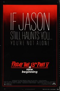 2g1148 FRIDAY THE 13th PART V 1sh 1985 A New Beginning, if Jason still haunts you you're not alone!