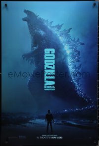 2g1159 GODZILLA: KING OF THE MONSTERS teaser DS 1sh 2019 great full-length image of the creature!