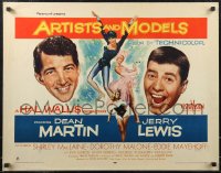 2g0904 ARTISTS & MODELS style A 1/2sh 1955 Dean Martin & Lewis, Dorothy Malone, Shirley MacLaine!