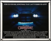 2g0909 CHRISTINE int'l 1/2sh 1983 Stephen King, directed by John Carpenter, creepy car image!