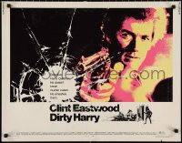 2g0912 DIRTY HARRY 1/2sh 1971 art of Clint Eastwood pointing his .44 magnum, Don Siegel classic!