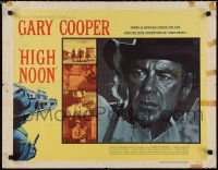 2g0920 HIGH NOON 1/2sh 1952 art of Gary Cooper with smoking gun, Fred Zinnemann classic, rare!