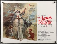 2g0926 LORD OF THE RINGS 1/2sh 1978 Ralph Bakshi cartoon, classic J.R.R. Tolkien novel, Jung art!