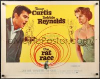 2g0932 RAT RACE style A 1/2sh 1960 close-up image & art of Debbie Reynolds, Tony Curtis!