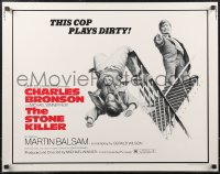 2g0944 STONE KILLER 1/2sh 1973 Charles Bronson is a cop who plays dirty shooting guy on fire escape!