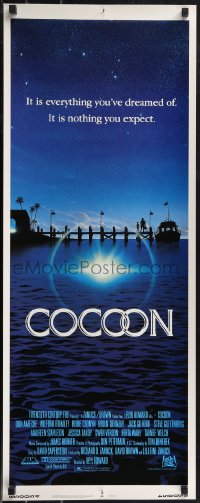 2g0965 COCOON int'l insert 1985 Ron Howard classic sci-fi, great artwork by John Alvin!