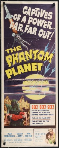 2g0997 PHANTOM PLANET insert 1962 science shocker of the space age, monster holding sexy girl!