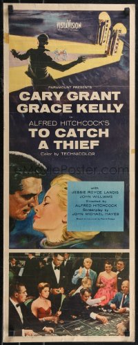 2g1011 TO CATCH A THIEF insert 1955 Grace Kelly & Cary Grant, Hitchcock, roulette gambling scene!
