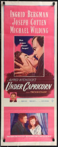 2g1013 UNDER CAPRICORN insert 1949 romantic Ingrid Bergman & Joseph Cotten, Alfred Hitchcock!