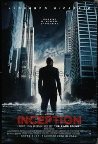 2g1200 INCEPTION IMAX advance DS 1sh 2010 Christopher Nolan, Leonardo DiCaprio standing in water!