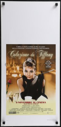 2g0419 BREAKFAST AT TIFFANY'S Italian locandina R2011 Audrey Hepburn, shown on one day only!