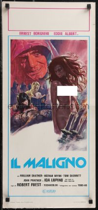 2g0424 DEVIL'S RAIN Italian locandina 1977 art of stars in Satanic ritual w/naked girl by Sciotti!