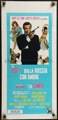 2g0431 FROM RUSSIA WITH LOVE Italian locandina R1970s Sean Connery is Ian Fleming's James Bond!