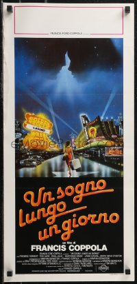 2g0444 ONE FROM THE HEART Italian locandina 1982 Francis Ford Coppola, cool artwork of Las Vegas!