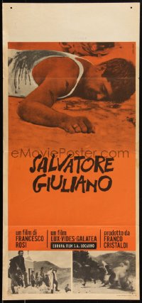 2g0448 SALVATORE GIULIANO Italian locandina 1965 Salvo Randone as the legendary Sicilian bandit!