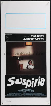 2g0454 SUSPIRIA Italian locandina 1977 classic Dario Argento giallo horror, Harper, white title!