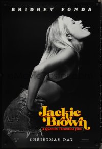 2g1219 JACKIE BROWN teaser 1sh 1997 Quentin Tarantino, profile portrait of sexy Bridget Fonda!