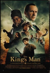 2g1242 KING'S MAN int'l advance DS 1sh 2020 different montage with Ralph Fiennes and top cast!