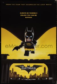 2g1254 LEGO BATMAN MOVIE teaser DS 1sh 2017 always be yourself, unless you can be Batman, 2017 style