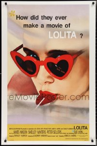 2g0499 LOLITA S2 poster 2002 Stanley Kubrick, art of Sue Lyon with heart sunglasses & lollipop!