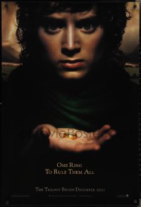 2g1270 LORD OF THE RINGS: THE FELLOWSHIP OF THE RING teaser 1sh 2001 J.R.R. Tolkien, one ring!