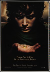 2g1271 LORD OF THE RINGS: THE FELLOWSHIP OF THE RING printer's test teaser 1sh 2001 Tolkien, Power!
