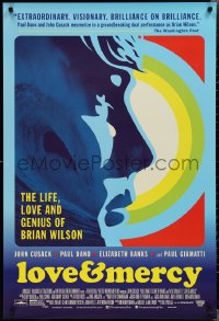 2g1274 LOVE & MERCY DS 1sh 2015 Cusack in title role as older Brian Wilson, Paul Dano as the younger!